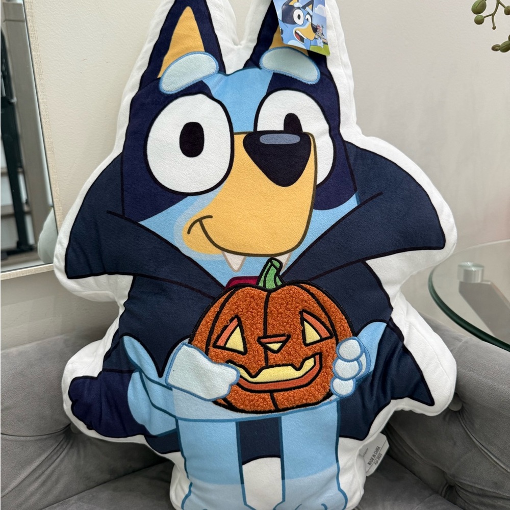 NWT Bluey Halloween Pillow